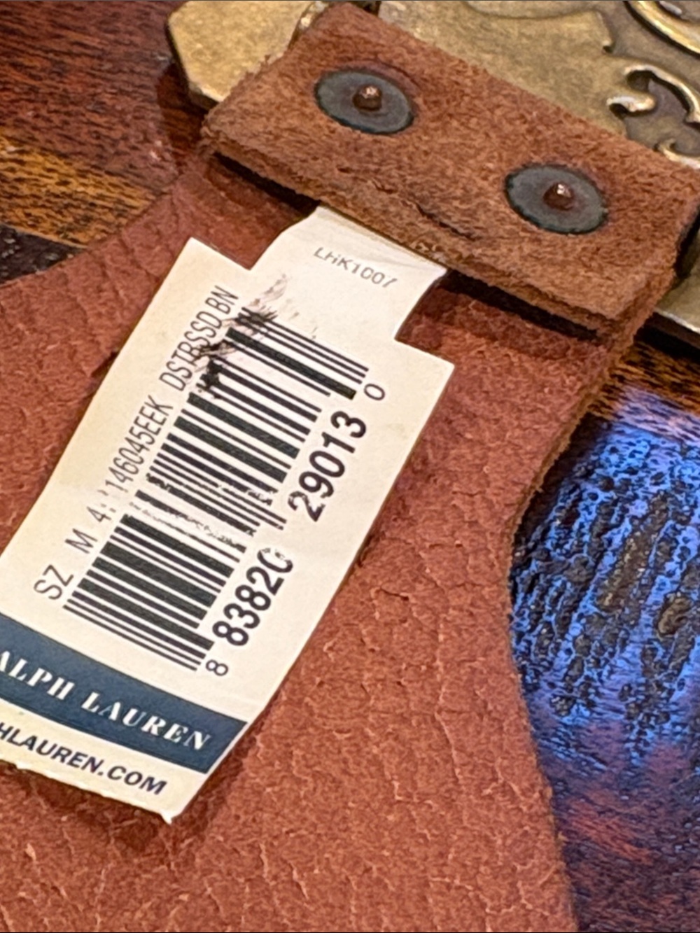 Vintage Ralph Lauren Suede Leather Wide Studded Corset Belt Distressed Brown M - Picture 11 of 15